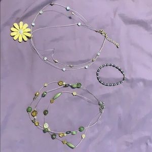 Necklaces and bracelet